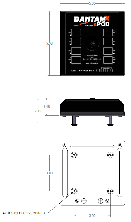 sPOD BantamX Touchscreen - Universal